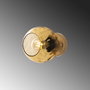 Opviq Benek - 15 - 14404 Lámpara de Pared de Metal y Vidrio Amarillo y Dorado